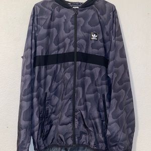 Adidas BB WarpPrint Wind Jacket Solid Grey/Black